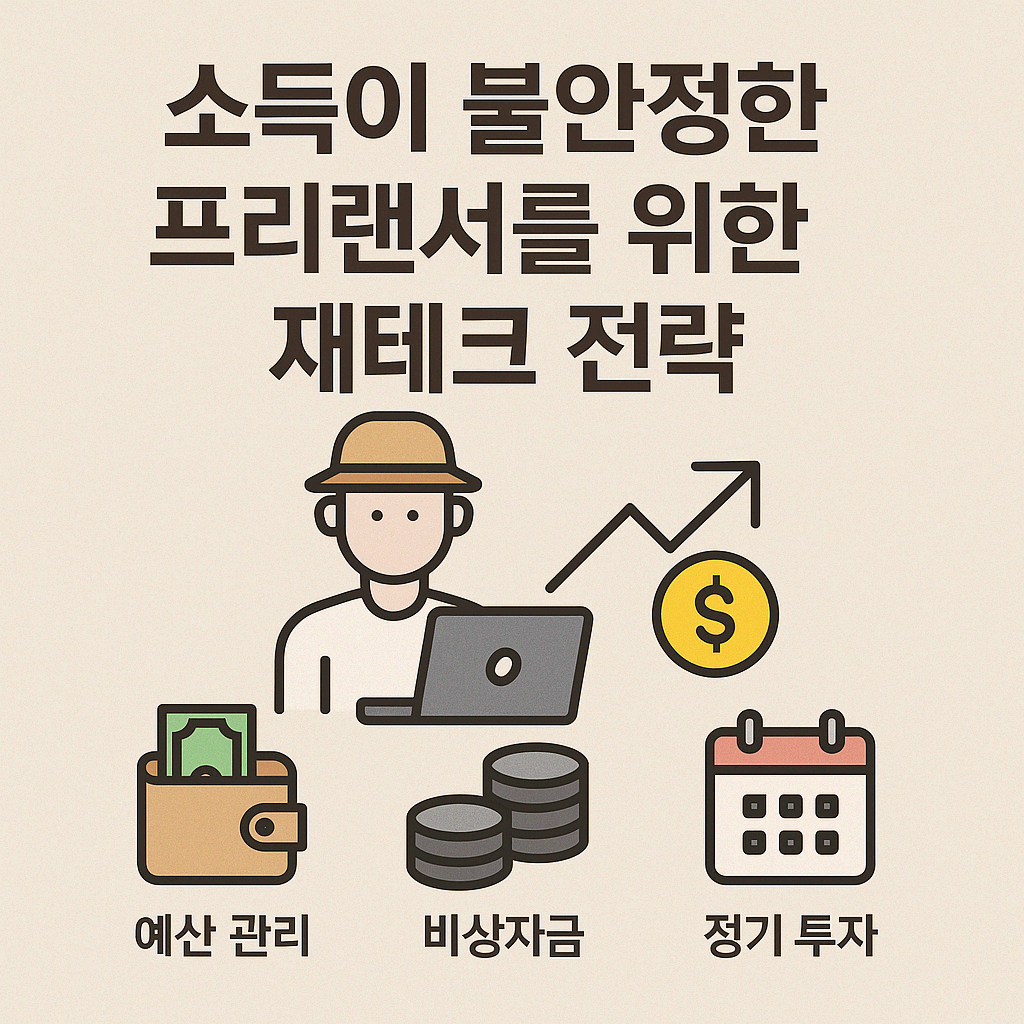 소득이 불안정한 프리랜서를 위한 재테크 전략