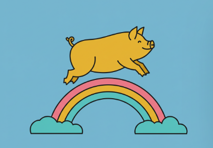 무지개 아래를 걷는 꿈