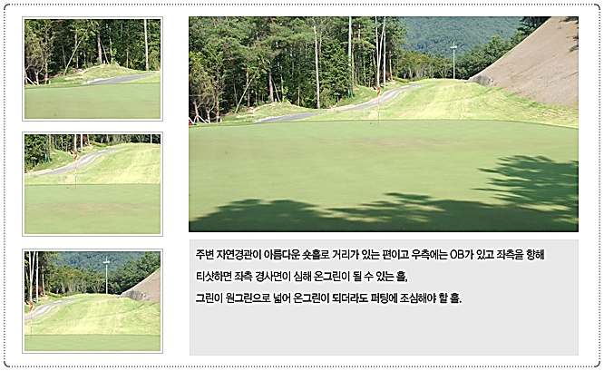 창평CC 골프 코스 8번 홀