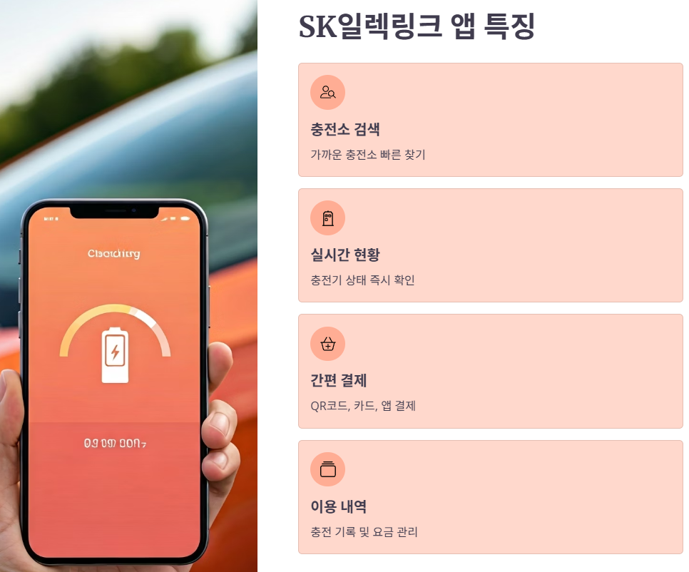 SK일렉링크 앱 및 서비스 특징