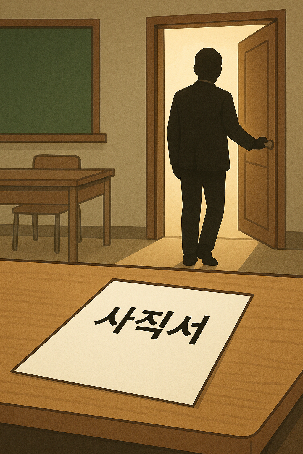 교사 사직, 명예퇴직,