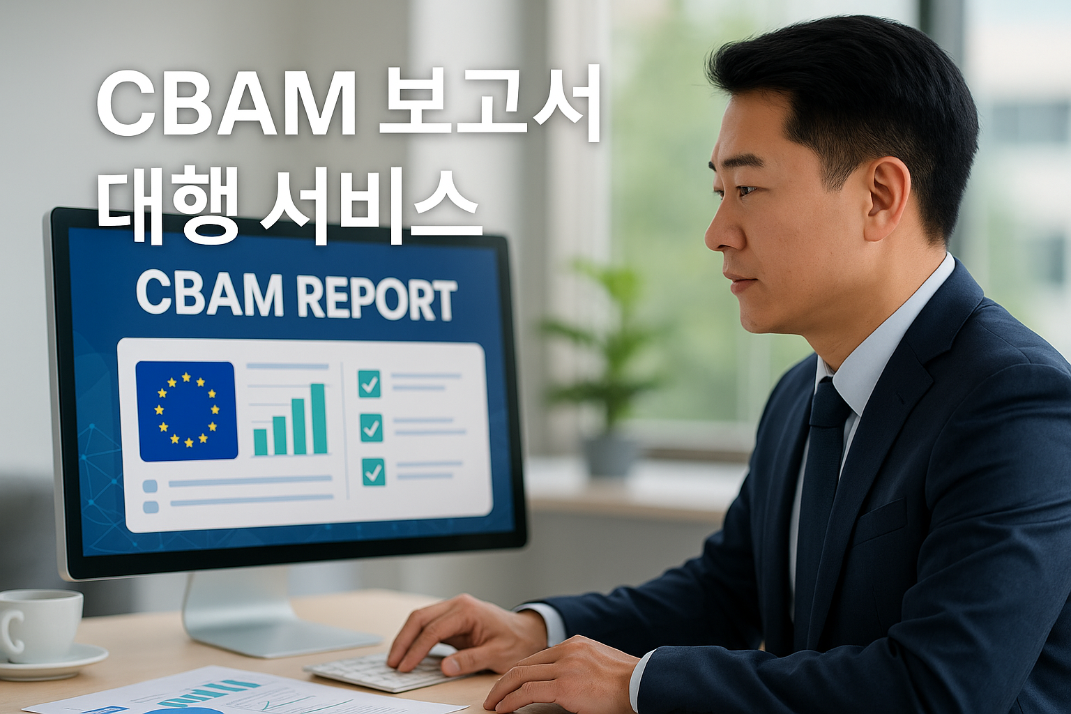 CBAM 보고서 대행 서비스 – 2025년 필수 대응 가이드 관련 이미지