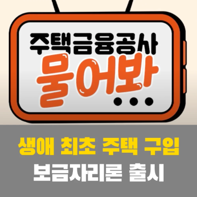 생애최초 보금자리론 출시 LTV 80% 적용