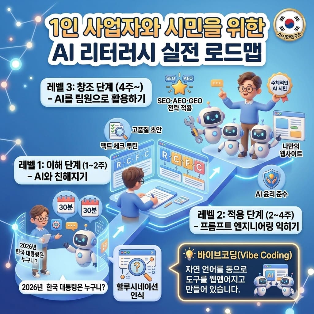 1인 사업자와 시민을 위한 AI 리터러시 실전 로드맵