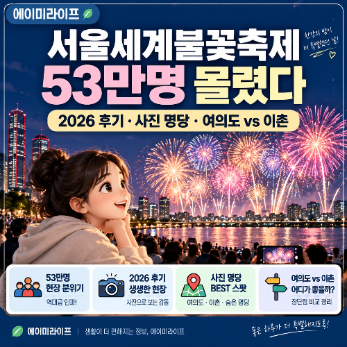 서울세계불꽃축제_53만명_몰렸다