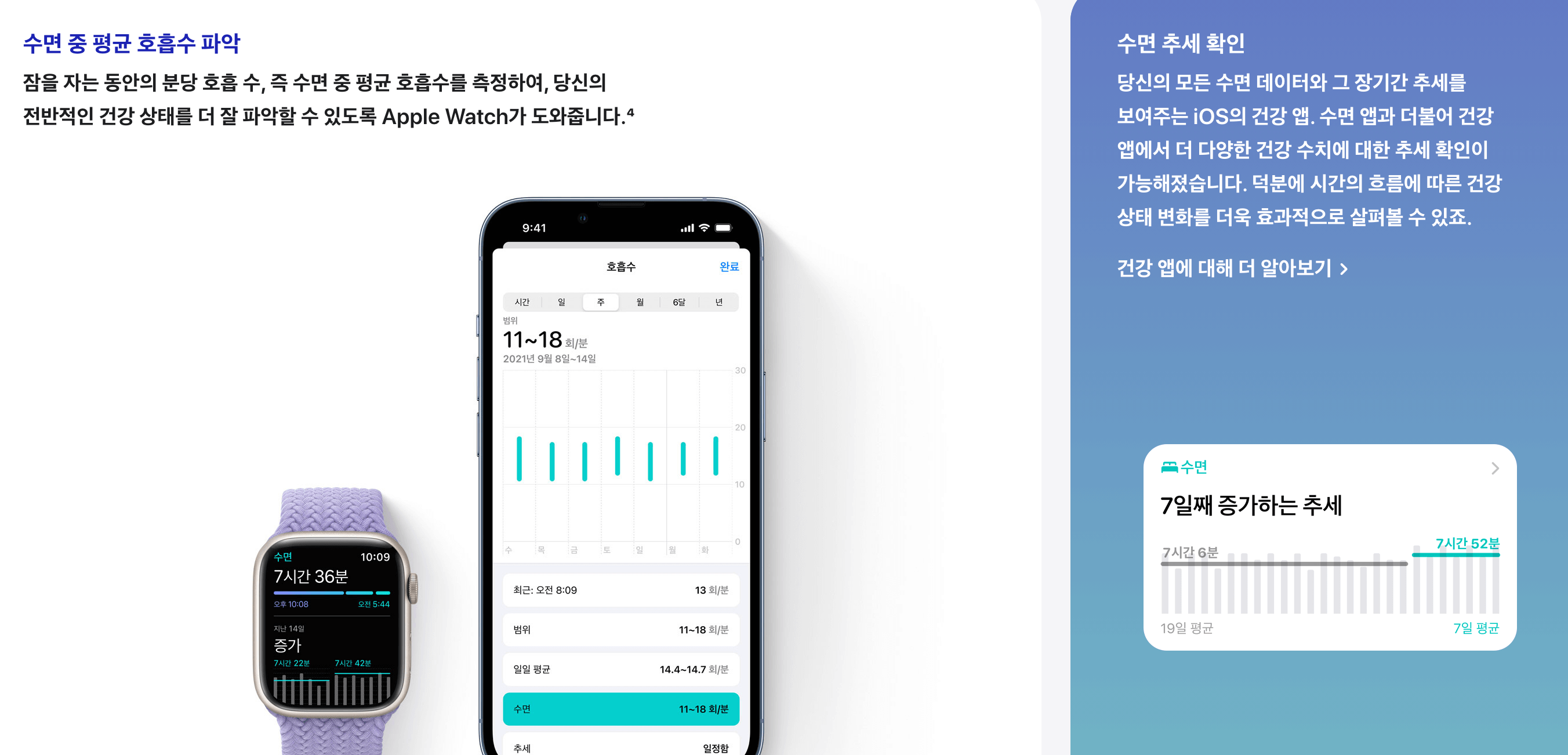 Apple watch OS 8 수면