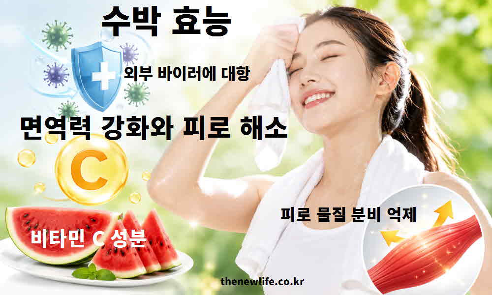 수박 효능 면역력 강화 피로 해소