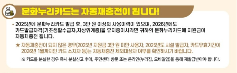 문화누리카드재충전