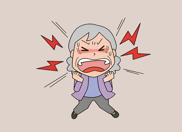 스트레스가-심한-노부인