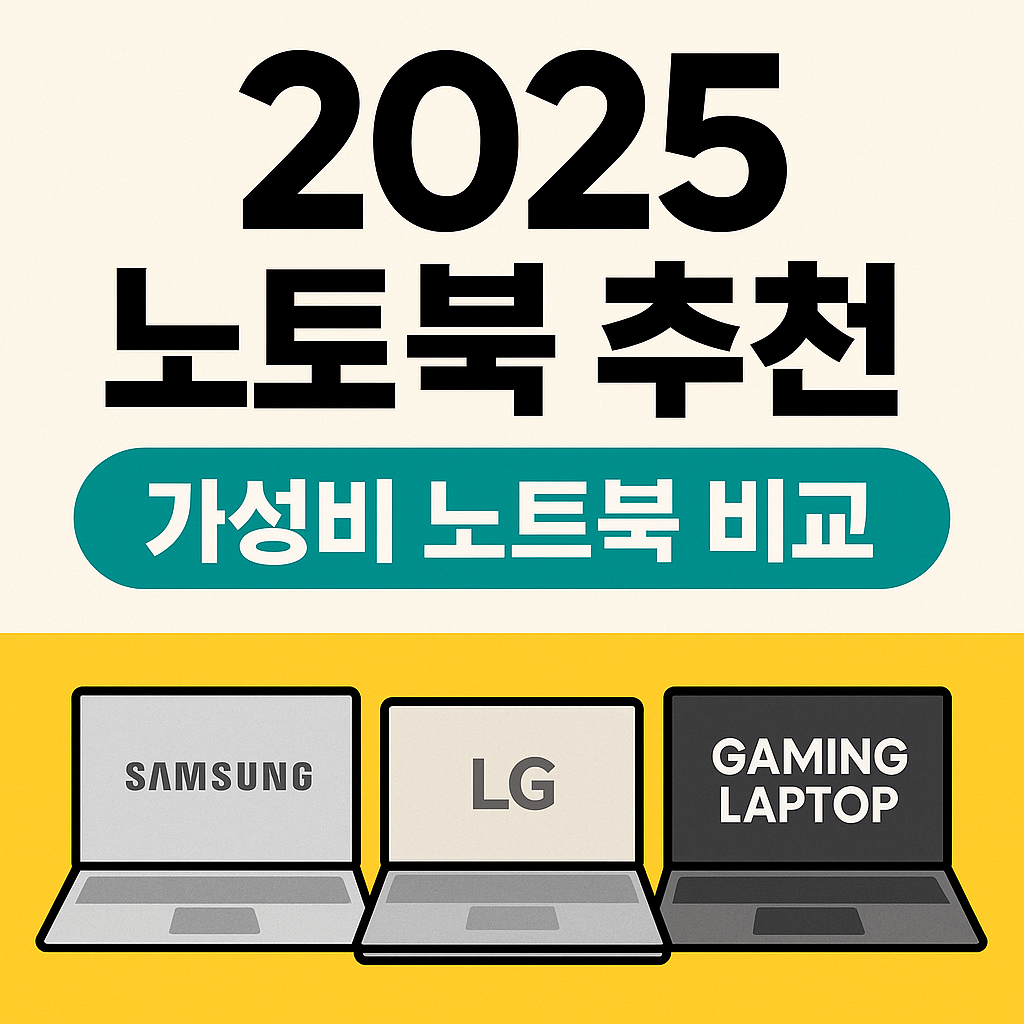 2025 노트북 추천 비교 가이드