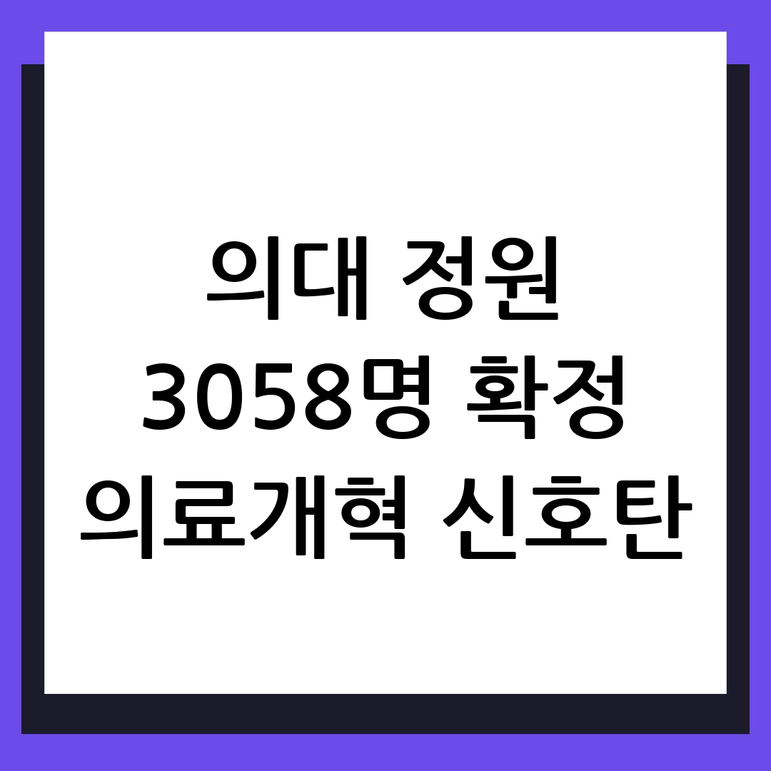 의대 모집인원