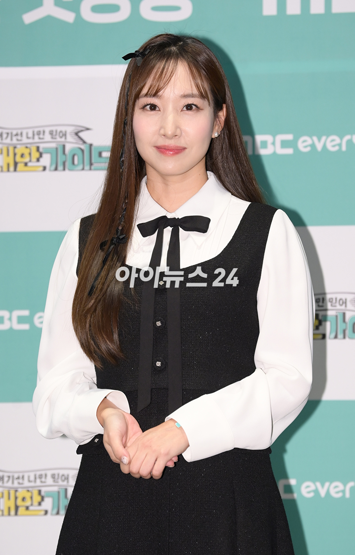 아나운서 김선신이 16일 오후 서울 마포구 상암동 스탠포드호텔에서 열린 MBC에브리원 신규 예능 '위대한 가이드' 제작발표회에 참석하고 있다. [사진=정소희 기자]