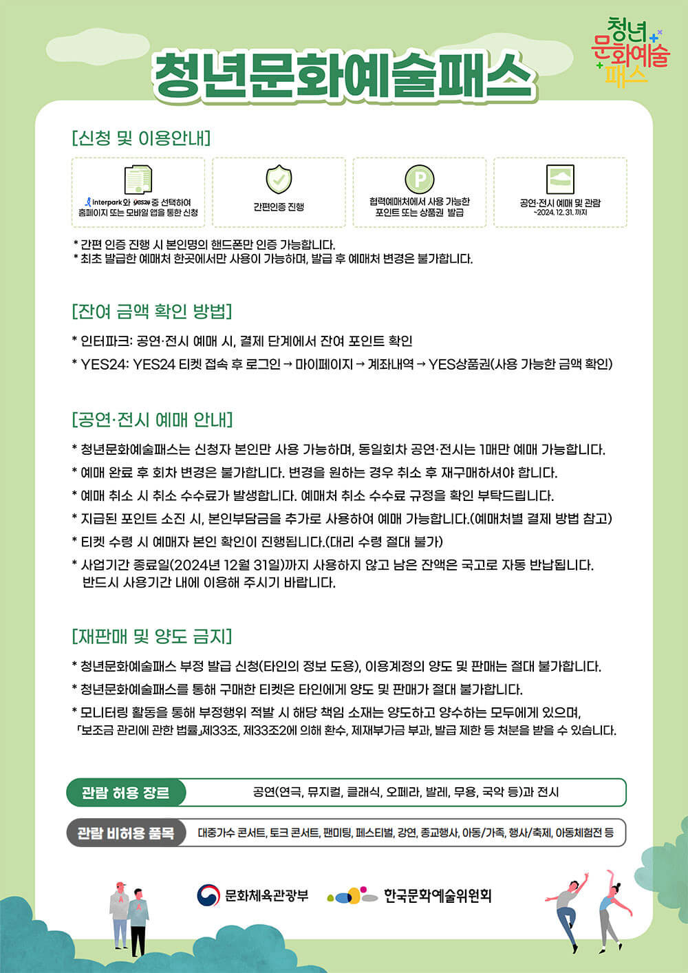 청년문화예술패스 신청방법(feat. 인터파크&amp;#44; yes24)