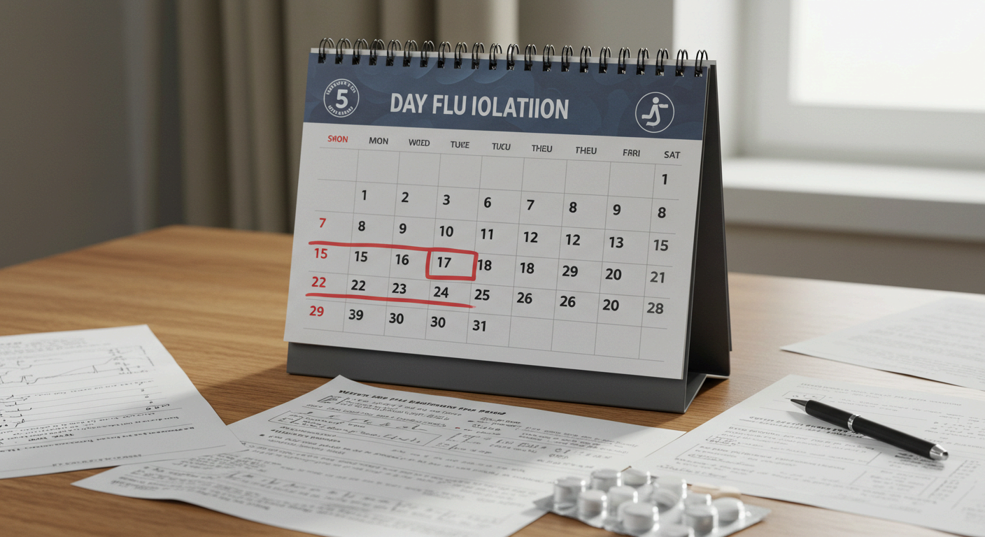 최소 5일 이상 자가격리가 권장됩니다.