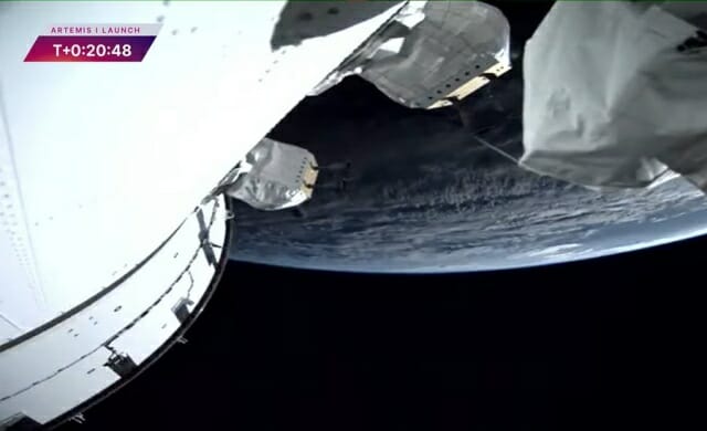 아르테미스 1호의 우주여행