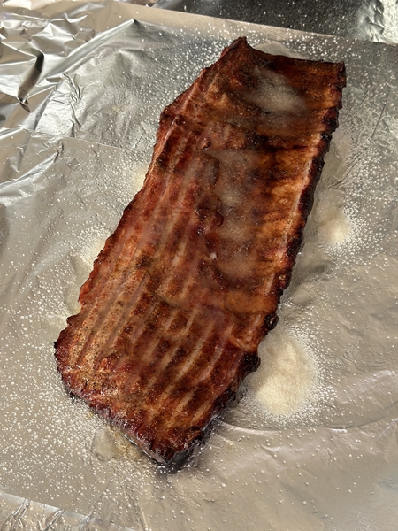 스페어립 바베큐 알류미늄 호일에 싸기