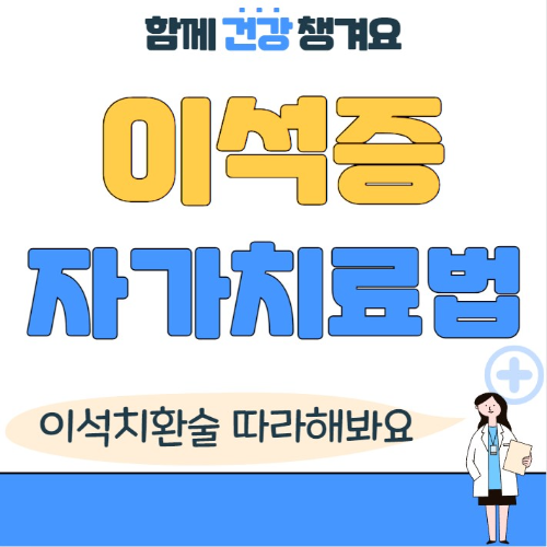 이석증 자가치료법 이석치환술 애플리방법