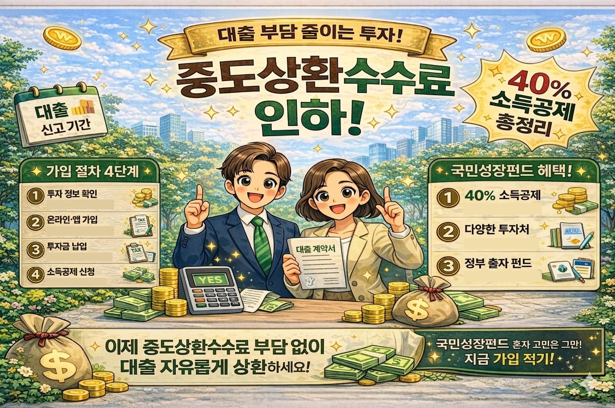 국민성장펀드 가입 방법 2026 4단계 절차 및 40% 소득공제 혜택 정리