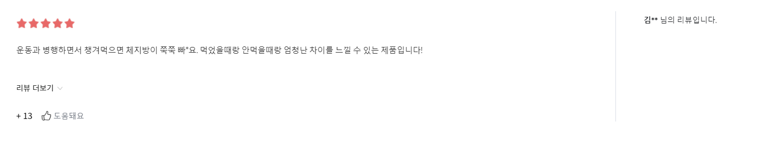 푸응 팻버닝 다이어트 후기