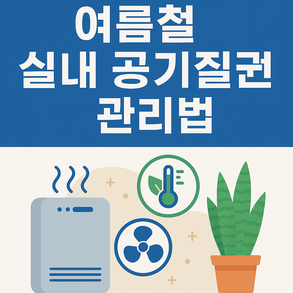여름철 실내 공기질 관리법 – 건강과 쾌적함을 지키는 스마트한 방법