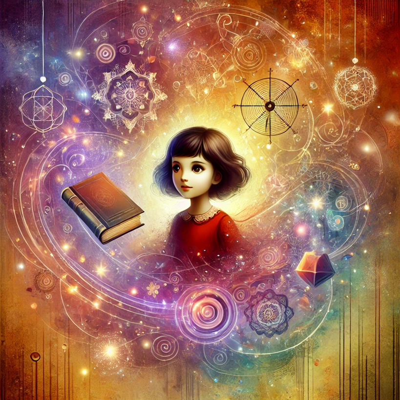 몽환적인 소녀 일러스트 사진