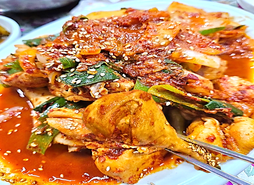 닭도리탕과 닭다리