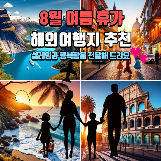 8월 해외여행지 추천