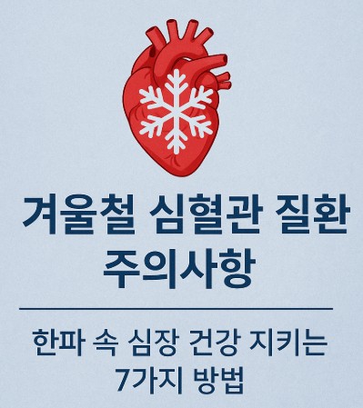 겨울철 심혈관 질환 주의사항 ❘ 한파 속 심장 건강 지키는 7가지 방법 사진