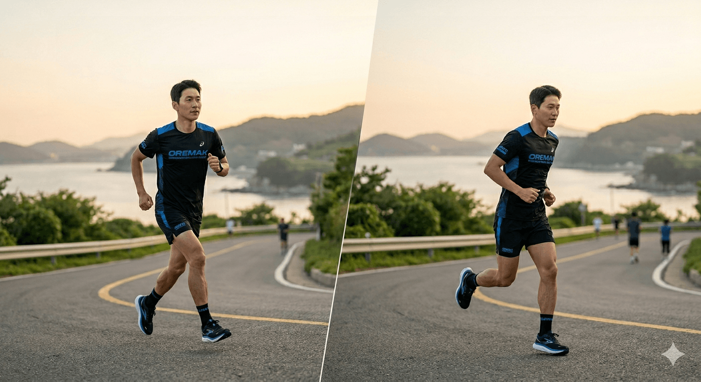 오르막 내리막 러닝 방법, 착지 자세, 다운힐 부상방지