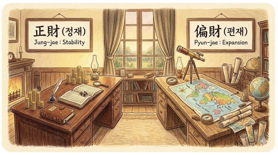 재성(財星)의 비밀 - 편재와 정재로 보는 재물운의 흐름 분석