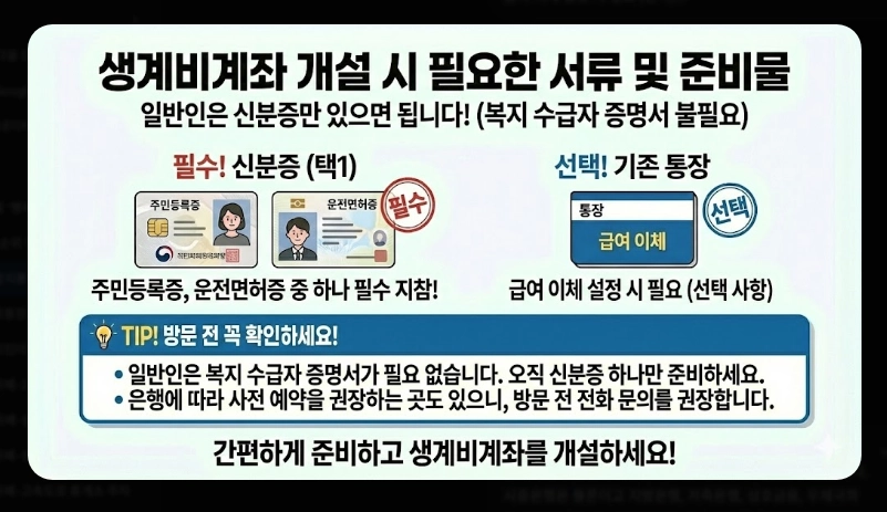 압류방지통장 개설 방법 완벽가이드 [2026년] 전국민 생계비계좌 신청 5단계