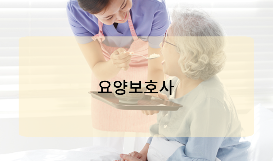 요양보호사 자격증