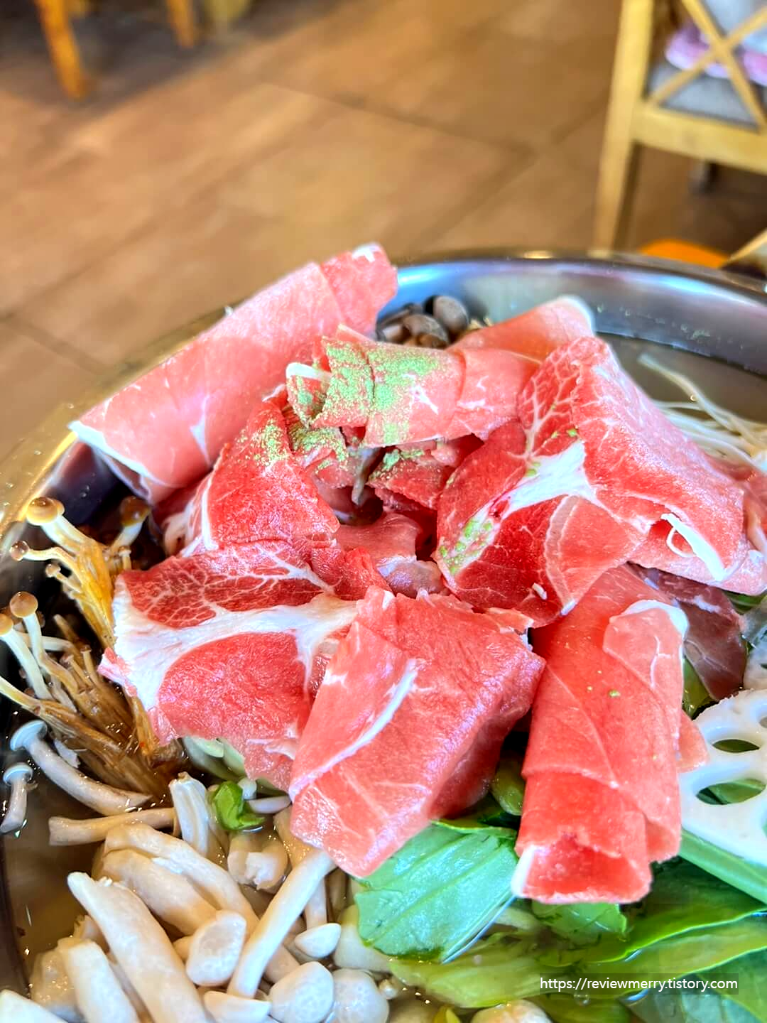 전골 확대사진 연잎가루