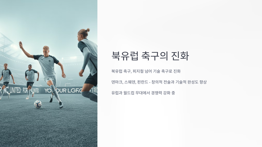 북유럽 축구의 진화