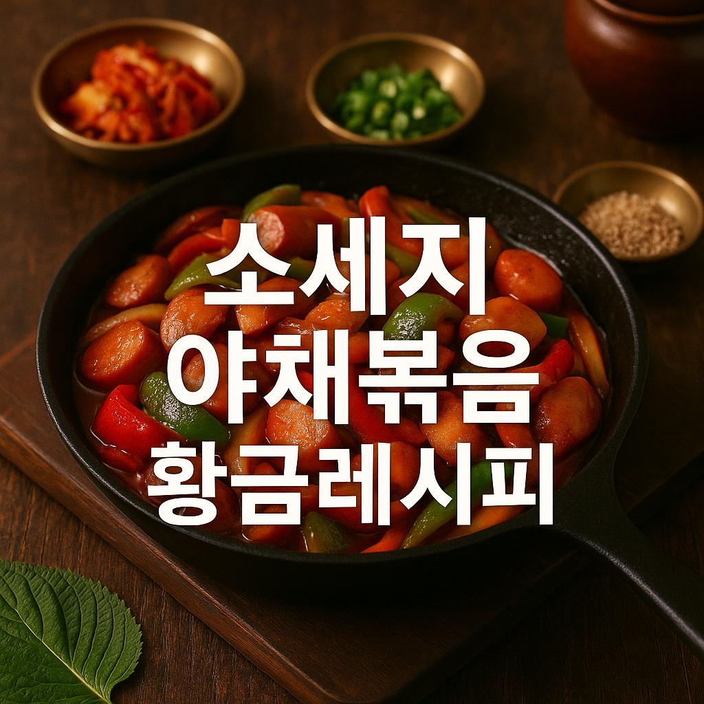 소세지 야채볶음 황금레시피