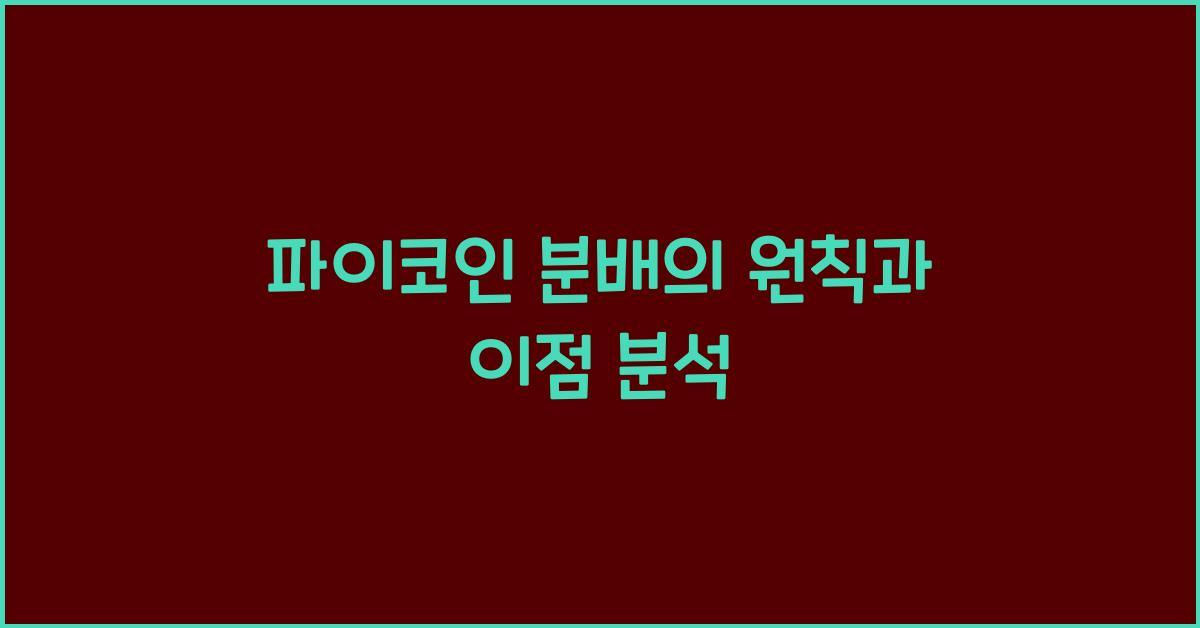 파이코인 분배
