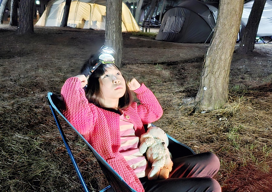 하늘을 올려다보는 쿠앙이