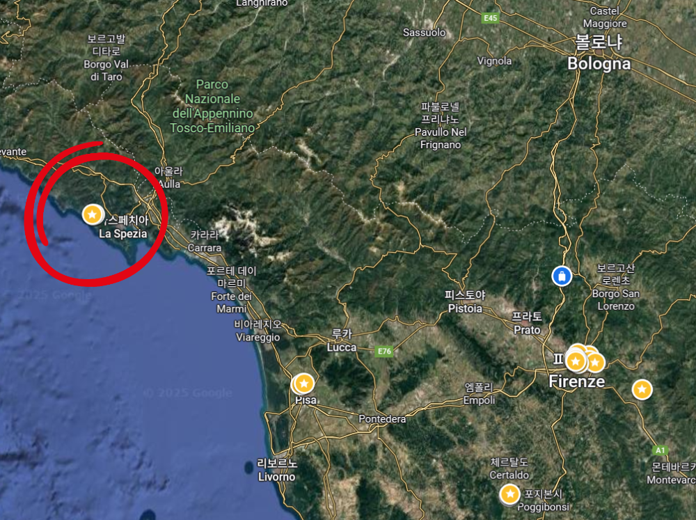 친퀘테레, 마나롤라에 가다.