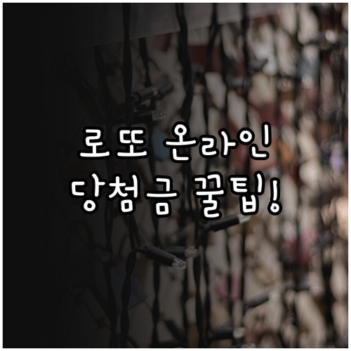 로또 6/45 온라인 자동 구매 절차..