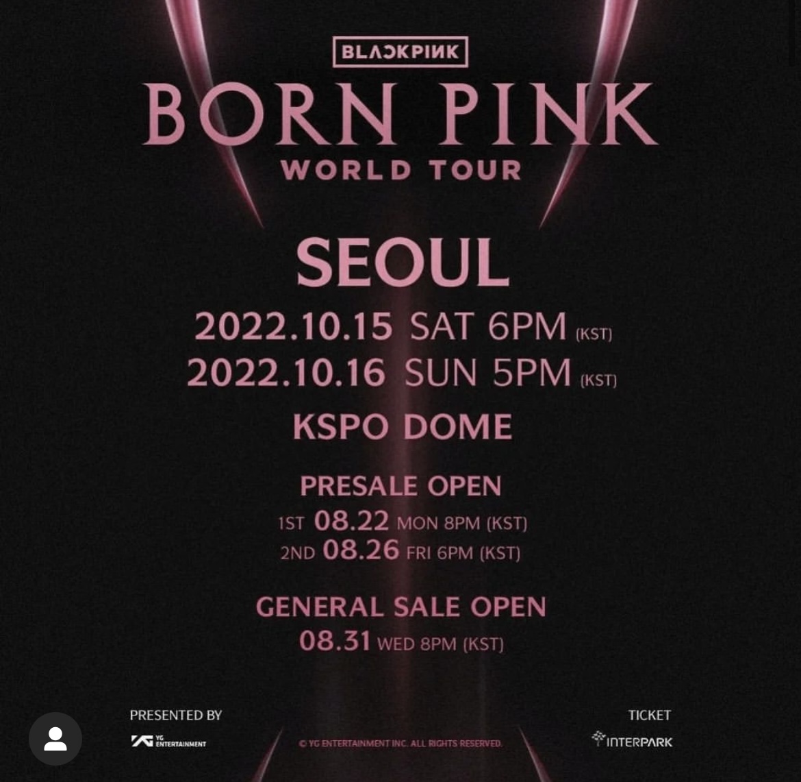 블랙핑크월드투어서울콘서트일정썸네일