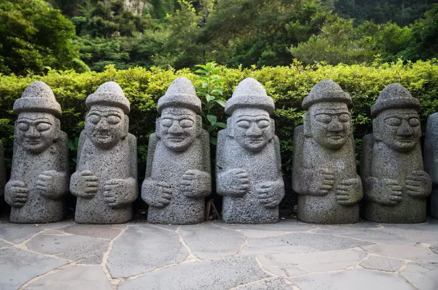 제주도 돌하루방 모습사진