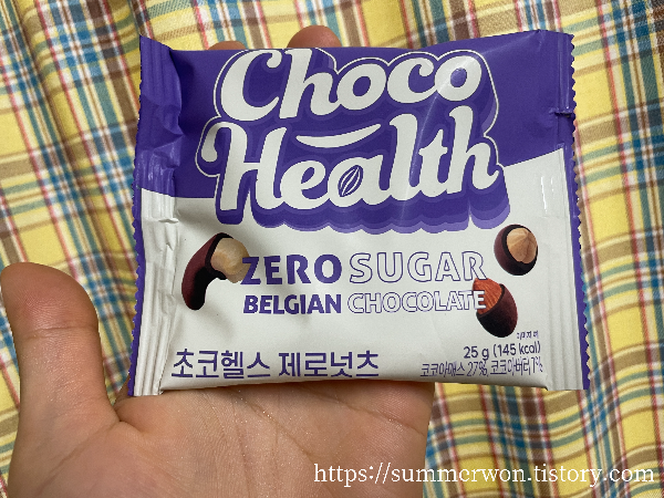 초코헬스 제로넛츠 앞면