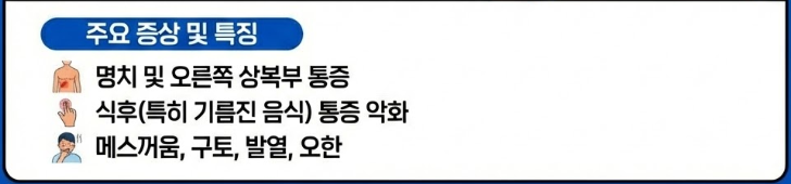 소화불량을 동반한다면? 담낭염 및 담석증