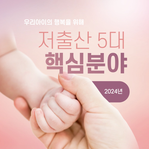 2024년 정부지원 저출산 지원정책