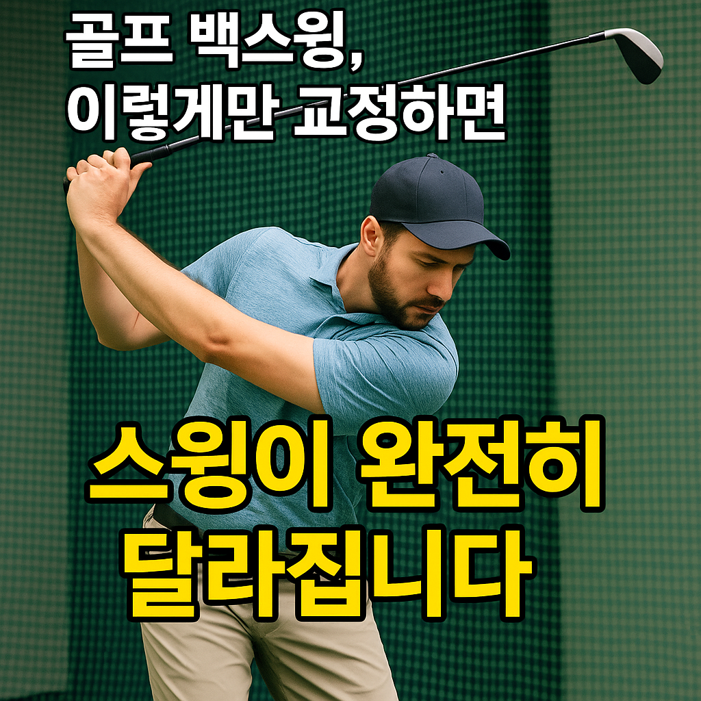 프 백스윙, 이렇게만 교정하면 스윙이 완전히 달라집니다