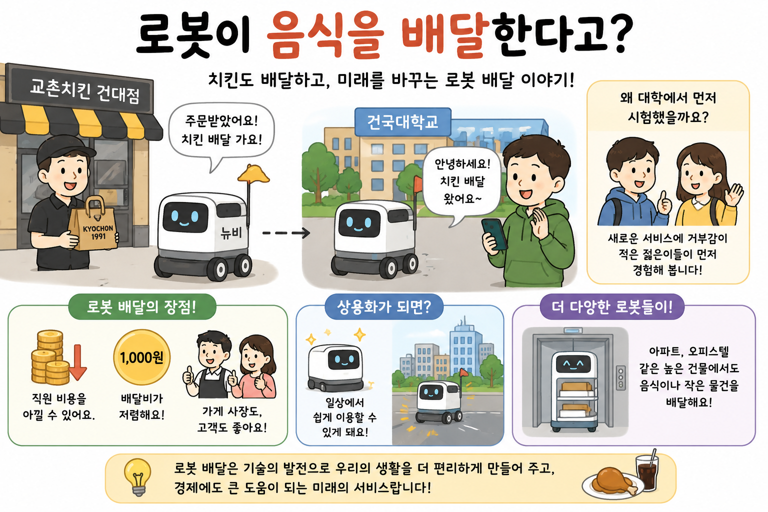 후후랑 경제이야기- 미래의 배달로봇
