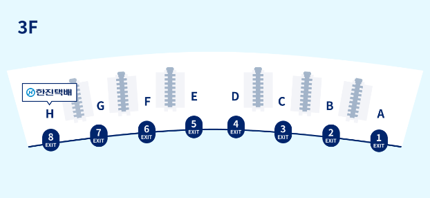 인천공항 외투보관 서비스인 대한항공 코트룸 이용시 외투 찾는 곳 지도