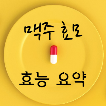 맥주 효모 효능 요약