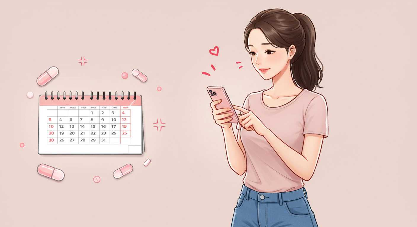 피임약으로 생리 주기 조절이 가능한 원리