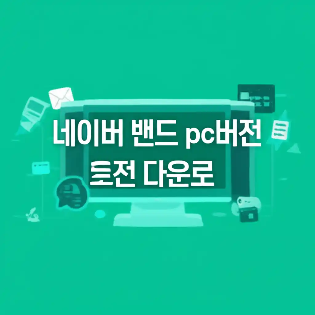 네이버 밴드 PC버전 다운로드 방법 안내 이미지